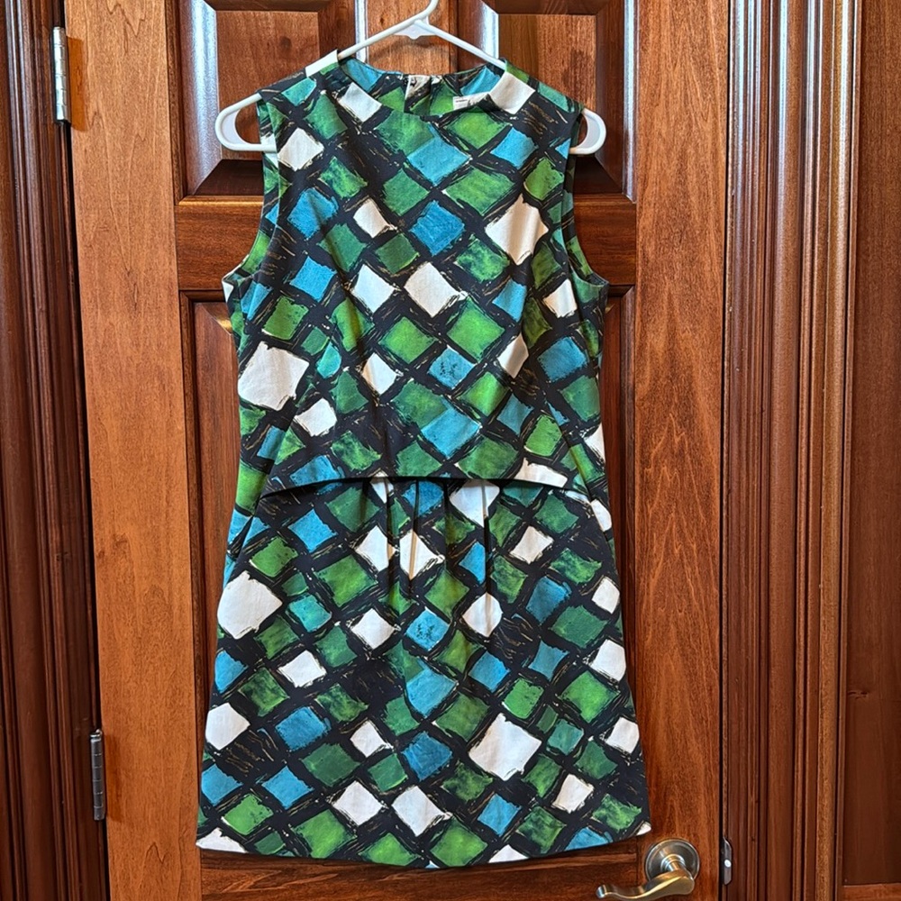 Milly of New York Geometric Print Mini Dress Size 8